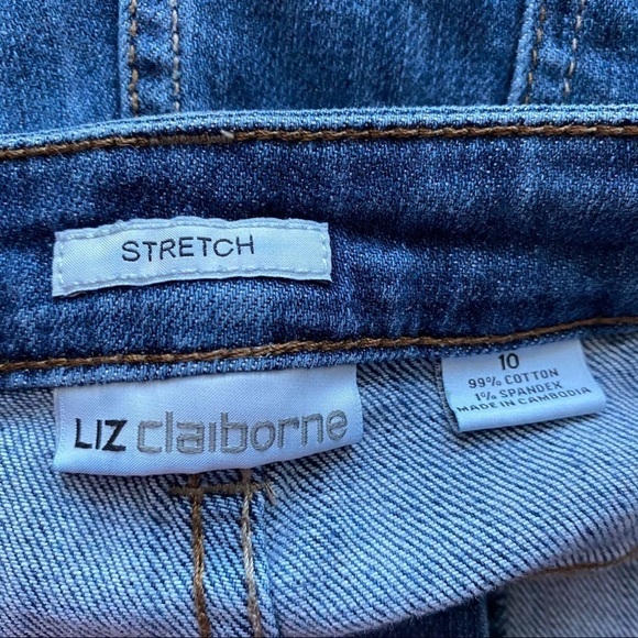Liz Claiborne Stretch Jeans Straight Leg 10 - Picture 5 of 6